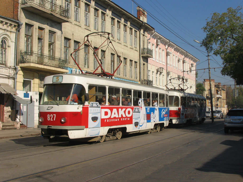 Самара, Tatra T3SU № 827
