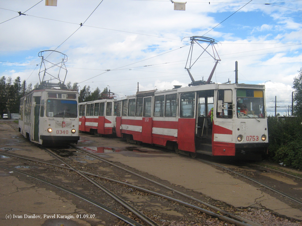 Санкт-Петербург, 71-605 (КТМ-5М3) № 0753; Санкт-Петербург, ЛМ-68М № 0340