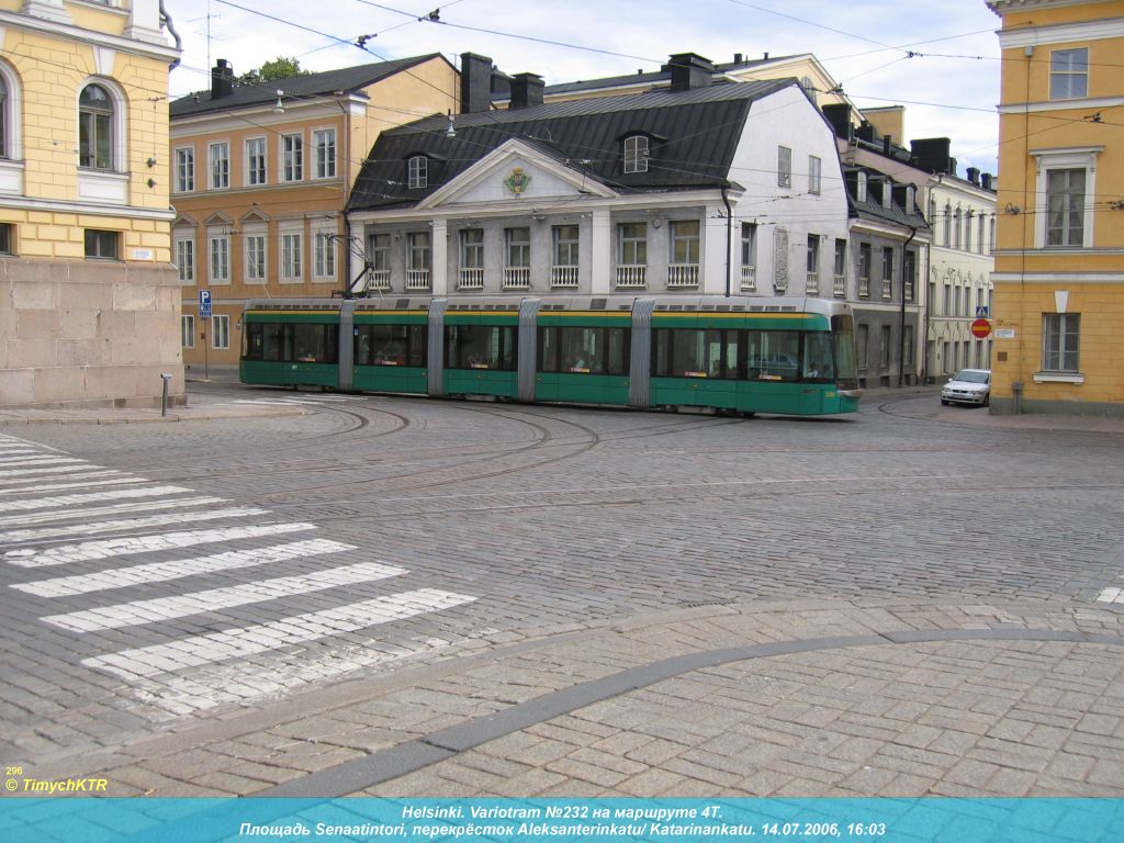 Хельсинки — Эспоо, Bombardier Variotram MLRV2 № 232 Хельсинки — Эспоо, Bombardier Variotram MLRV2 № 232