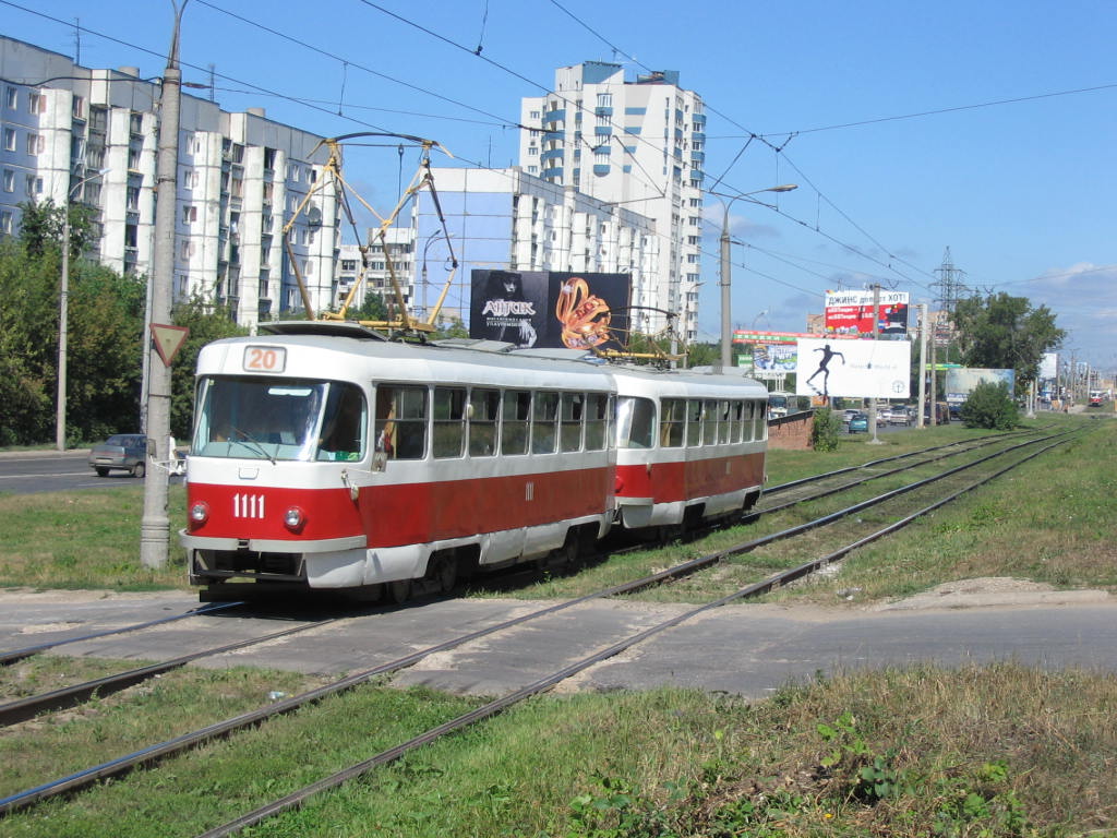Самара, Tatra T3SU (двухдверная) № 1111