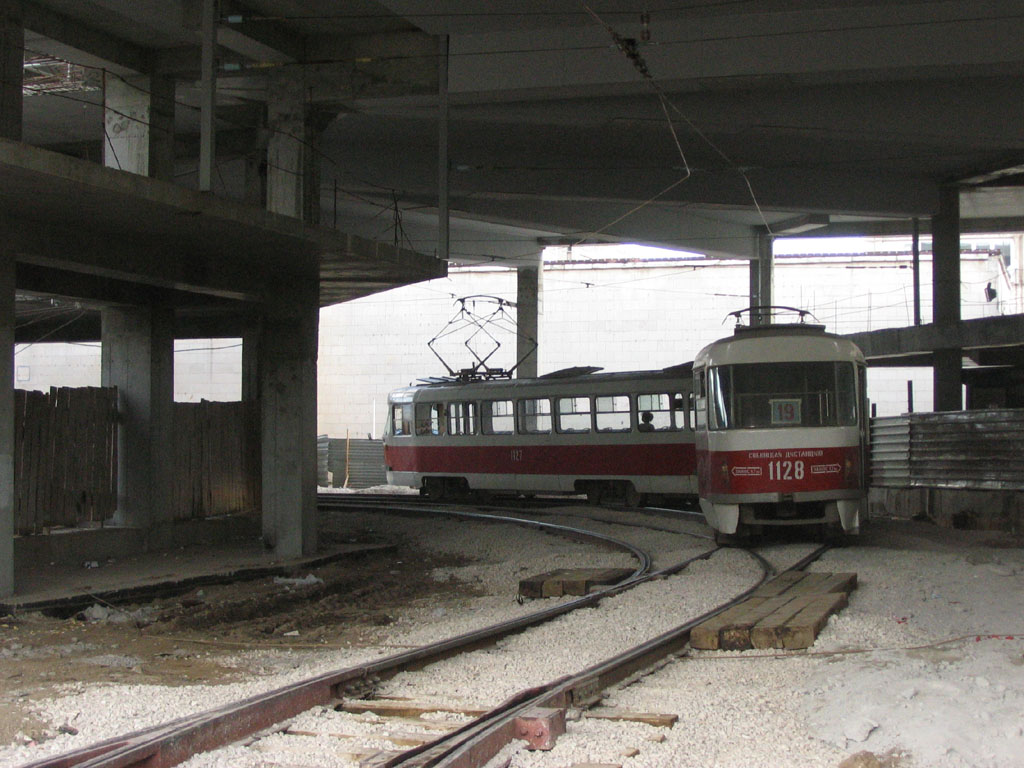 Самара, Tatra T3SU (двухдверная) № 1128; Самара — Конечные станции и кольца (трамвай)