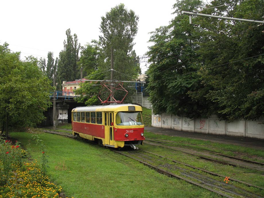 Одесса, Tatra T3SU (двухдверная) № 3110; Одесса — Трамвайные линии: Вокзал → Люстдорф → Рыбный порт