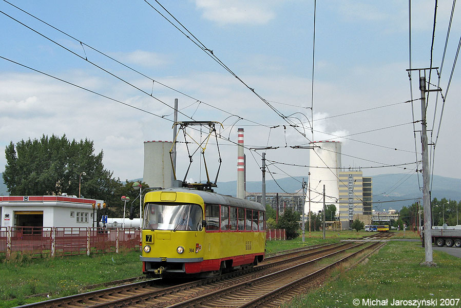 Мост ― Литвинов, Tatra T3M.3 № 304