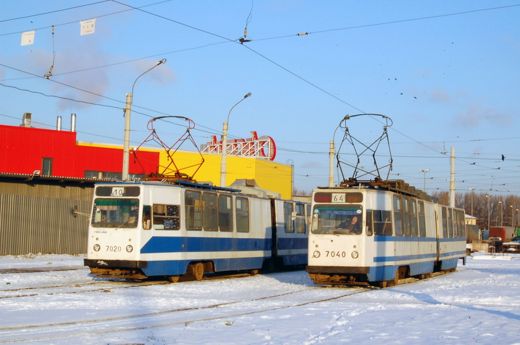 Санкт-Петербург, ЛВС-86К № 7020; Санкт-Петербург, ЛВС-86К № 7040 Санкт-Петербург, ЛВС-86К № 7020; Санкт-Петербург, ЛВС-86К № 7040