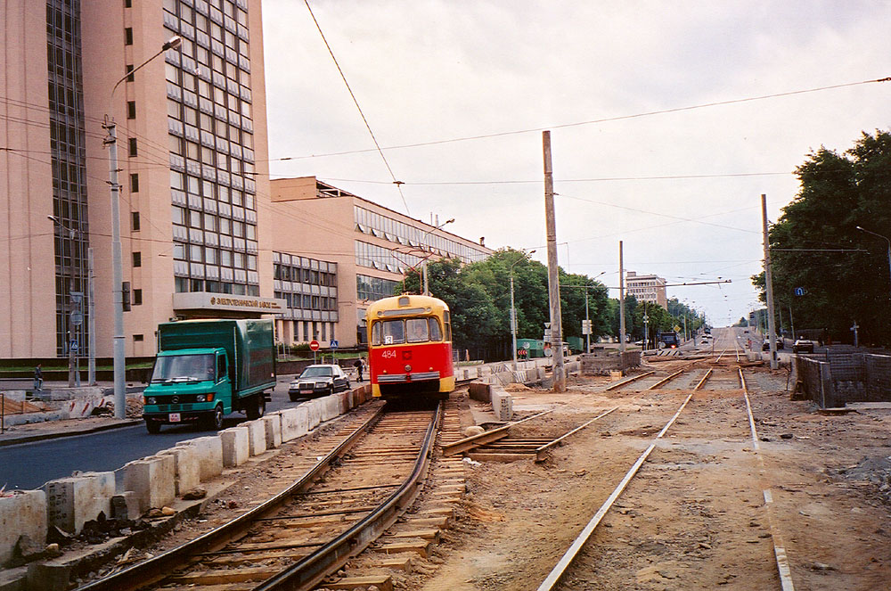 Минск, РВЗ-6М2 № 484; Минск — Ремонты трамвайных линий