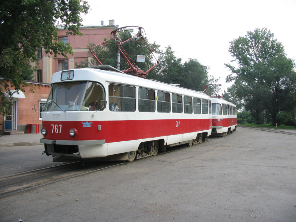 Самара, Tatra T3SU (двухдверная) № 767; Самара — Конечные станции и кольца (трамвай)
