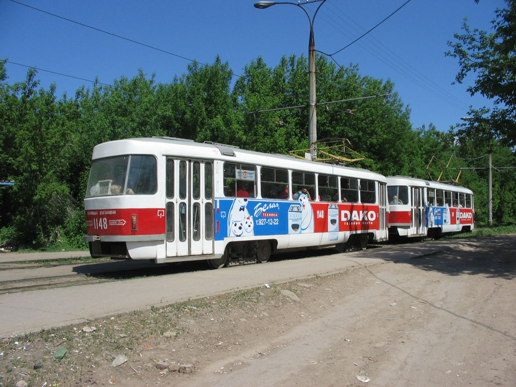 სამარა, Tatra T3SU (2-door) № 1148; სამარა — Terminus stations and loops (tramway)