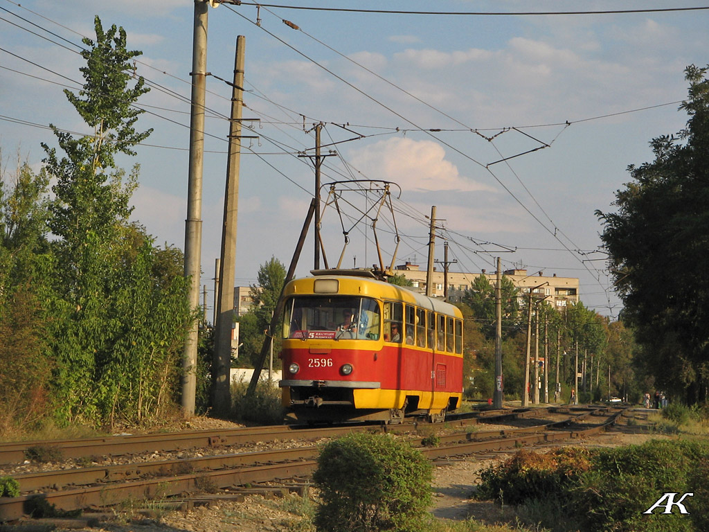 Волгоград, Tatra T3SU (двухдверная) № 2596