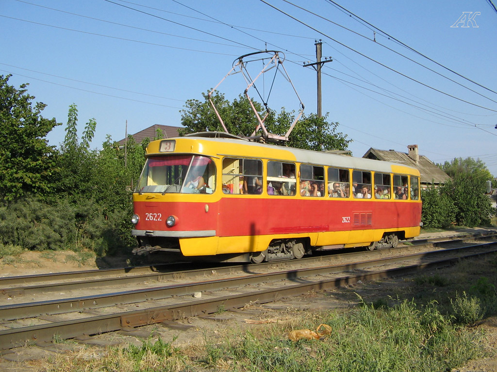 Волгоград, Tatra T3SU (двухдверная) № 2622