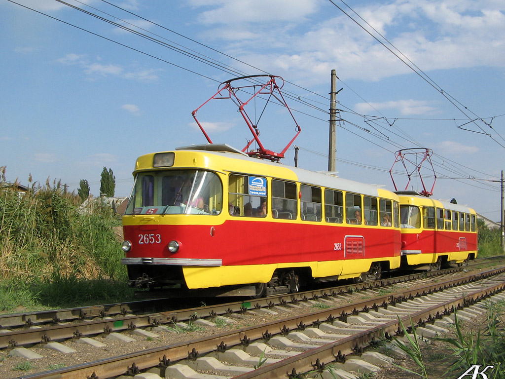 Волгоград, Tatra T3SU (двухдверная) № 2653; Волгоград, Tatra T3SU (двухдверная) № 2652