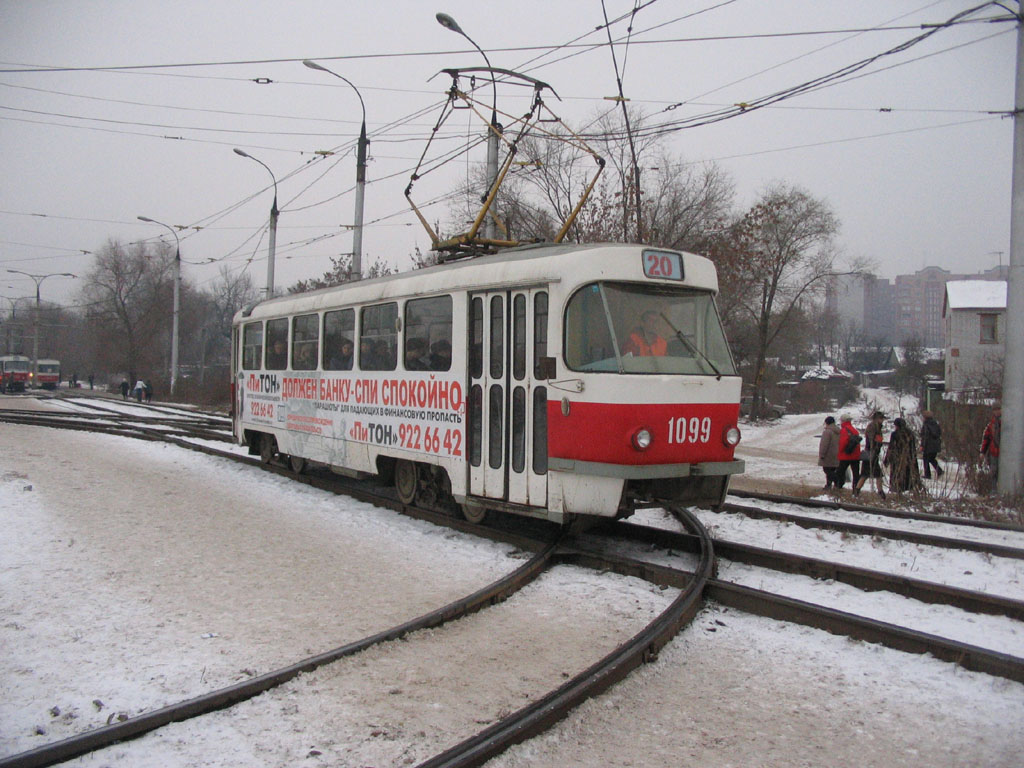 Самара, Tatra T3SU (двухдверная) № 1099; Самара — Конечные станции и кольца (трамвай)