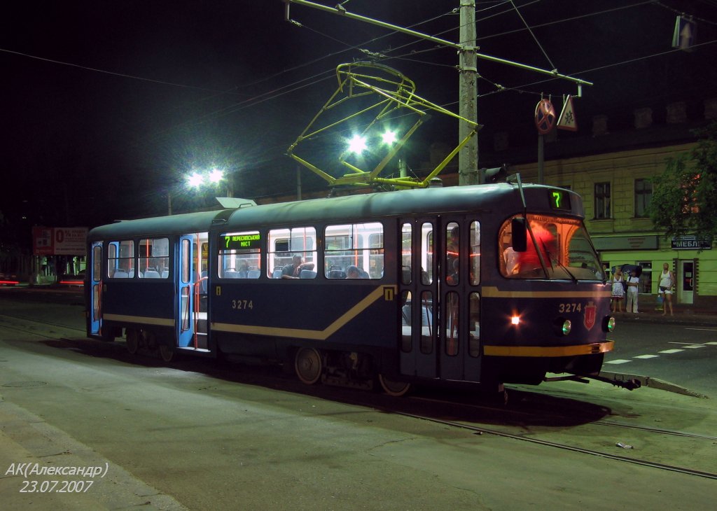 Одесса, Tatra T3R.P № 3274