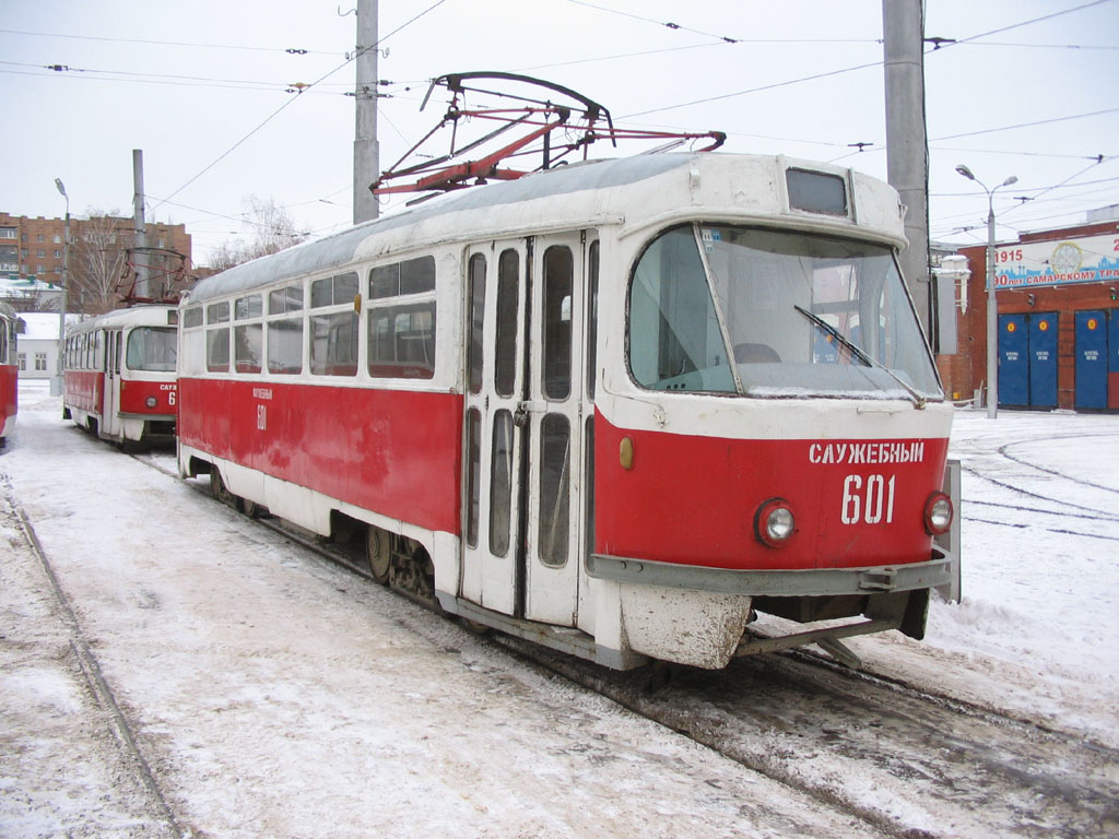 Самара, Tatra T3SU (двухдверная) № 601; Самара — Городское трамвайное депо