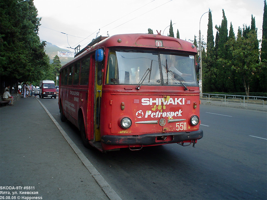 Крымский троллейбус, Škoda 9Tr19 № 5511