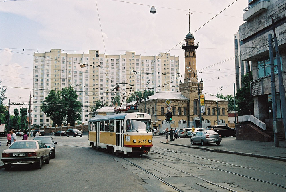 Москва, Tatra T3SU № 2845