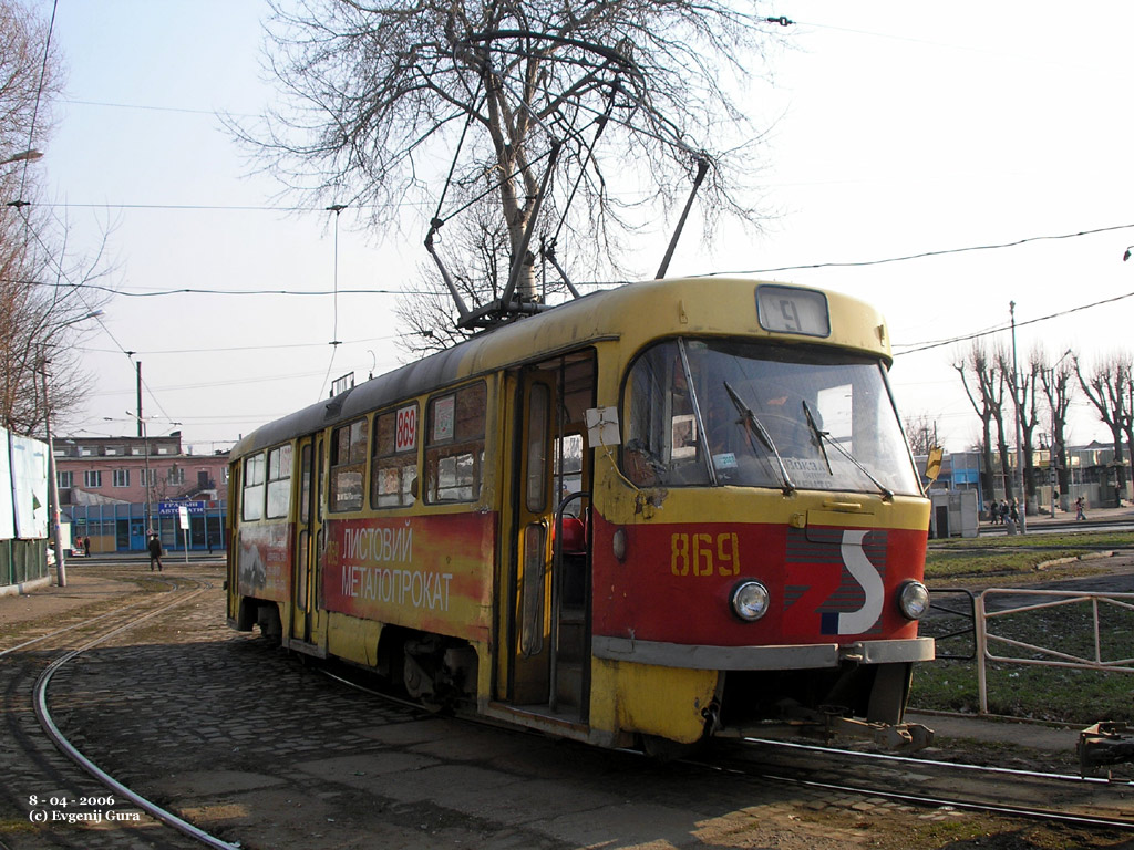 Львов, Tatra T4SU № 869