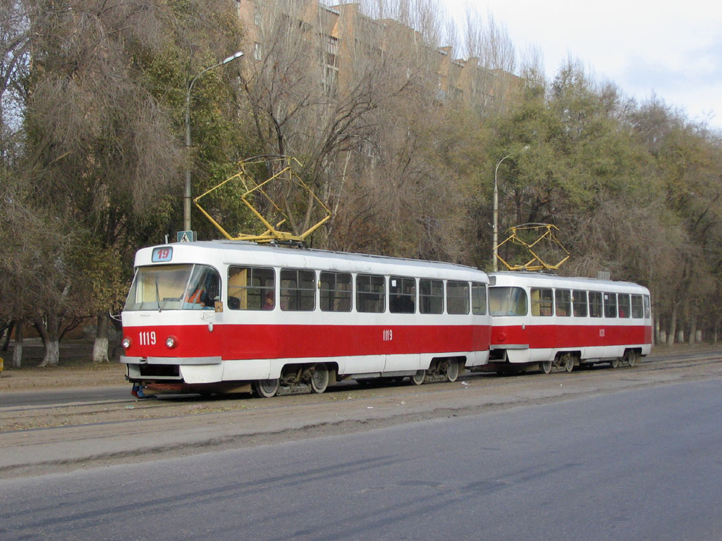 Самара, Tatra T3SU (двухдверная) № 1119