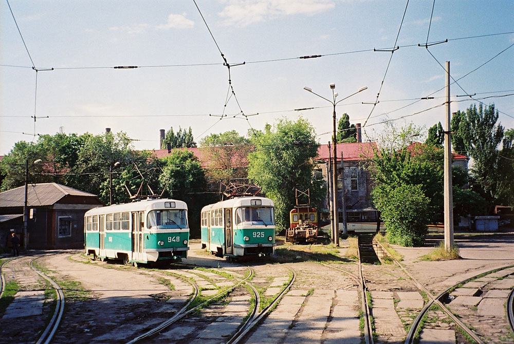 Донецк, Tatra T3SU № 948; Донецк, Tatra T3SU № 925; Донецк — Трамвайные линии: сеть 3-го депо