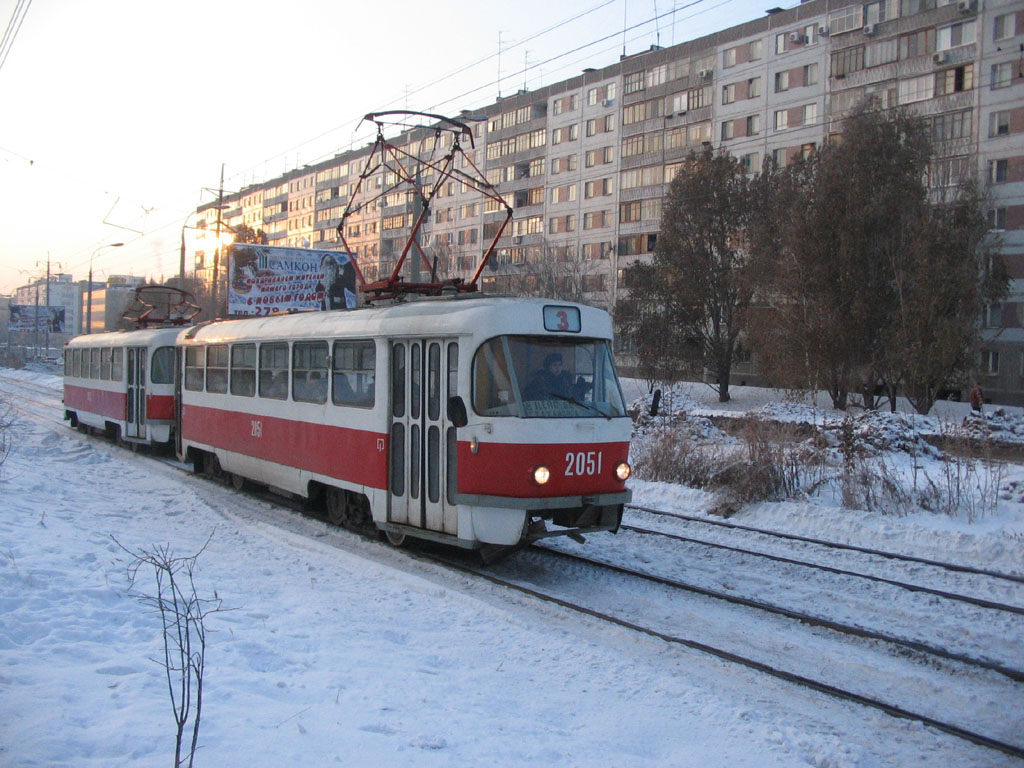 Самара, Tatra T3SU (двухдверная) № 2051