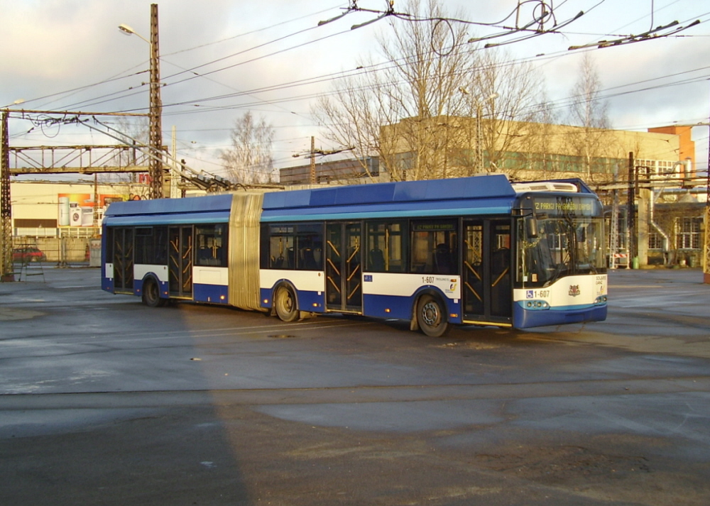 Рига, Solaris Trollino II 18 Ganz № 1-607