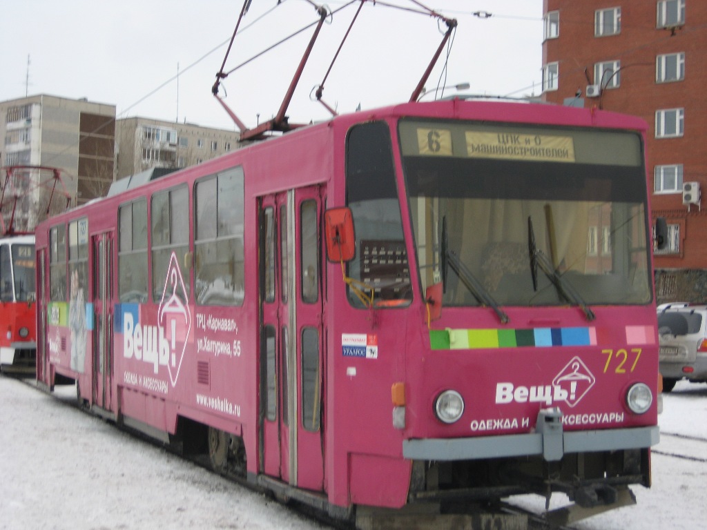 Екатеринбург, Tatra T6B5SU № 727