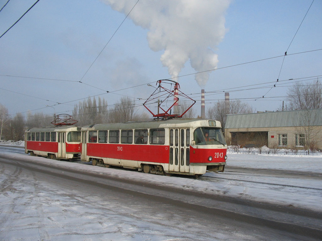 Самара, Tatra T3SU (двухдверная) № 2043