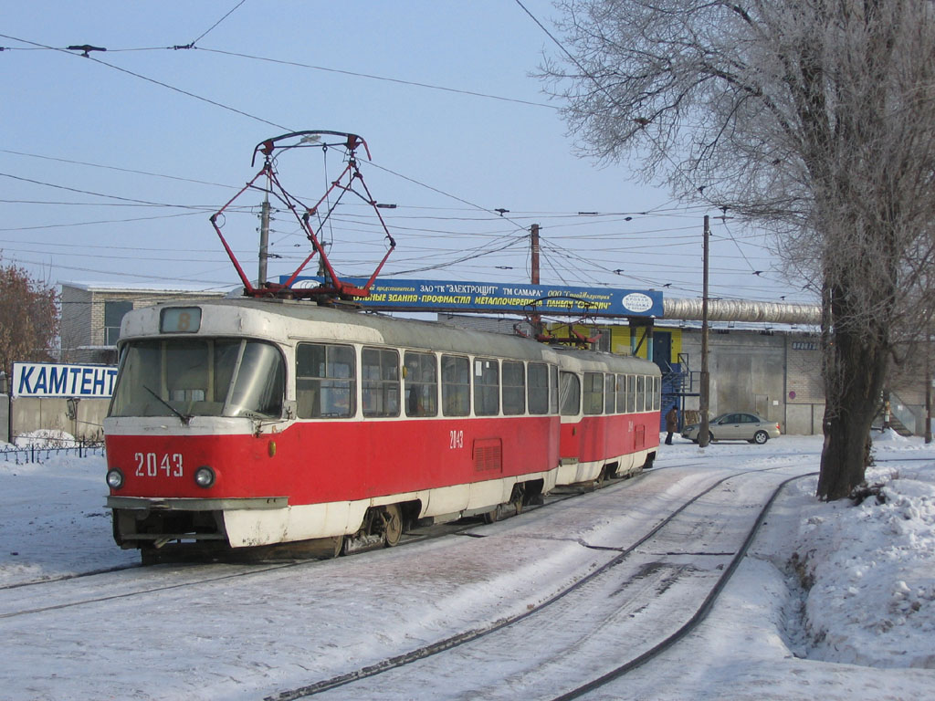 Самара, Tatra T3SU (двухдверная) № 2043; Самара — Конечные станции и кольца (трамвай)