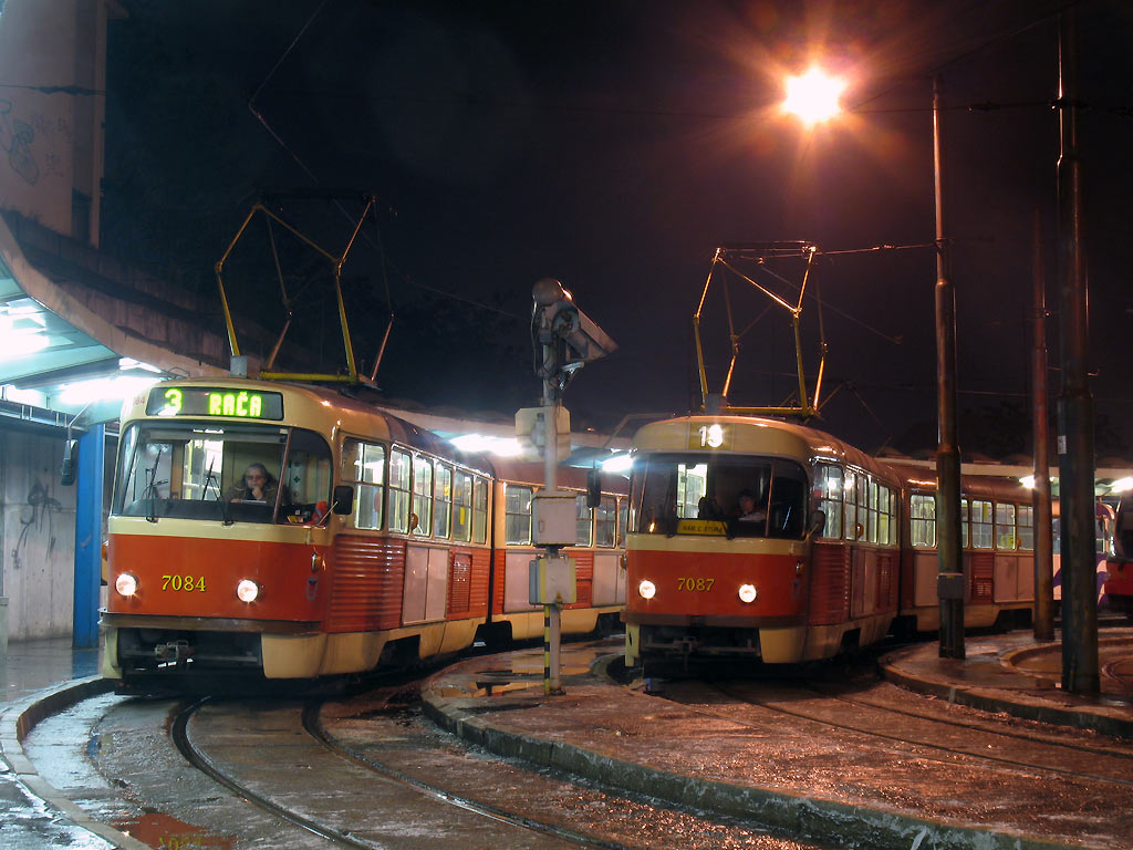 Братислава, Tatra K2 № 7084; Братислава, Tatra K2YU № 7087