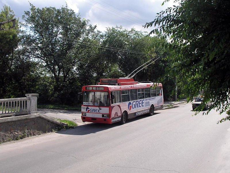 Bila Tserkva, LAZ-52522 # 110; Bila Tserkva — Trolleybus trip 12th of August, 2006