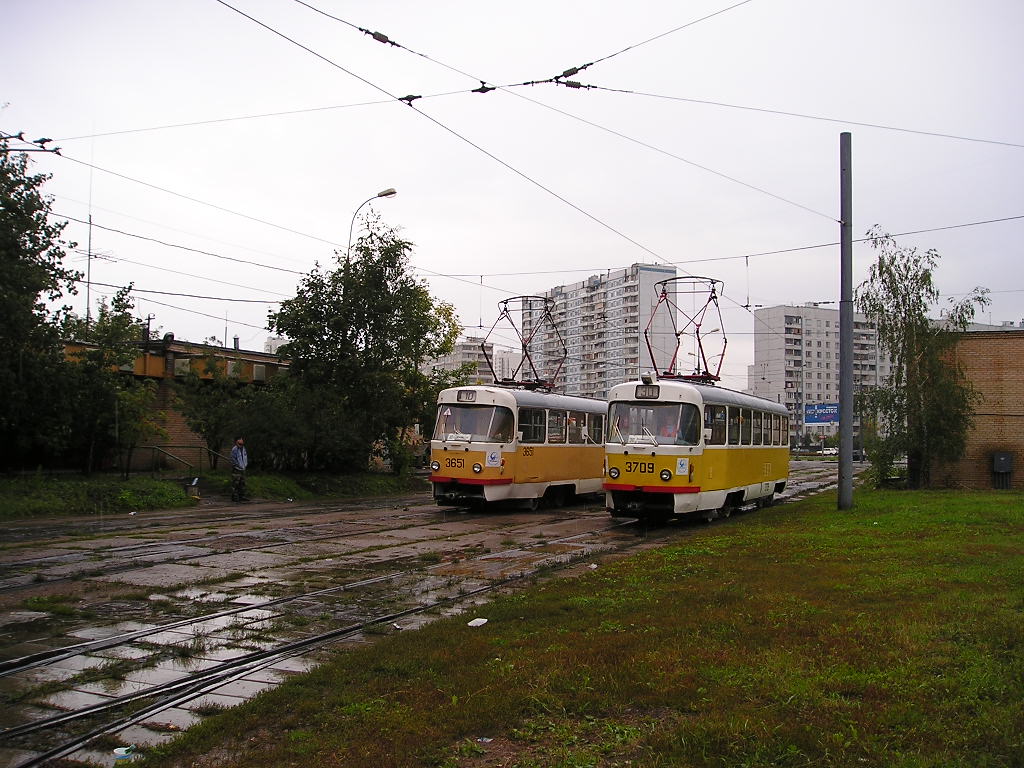 Москва, Tatra T3SU № 3709