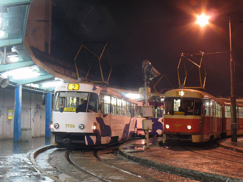 Братислава, Tatra T3SUCS № 7739; Братислава, Tatra K2YU № 7087