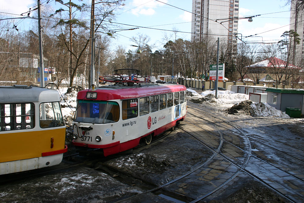 Москва, Tatra T3SU № 3771
