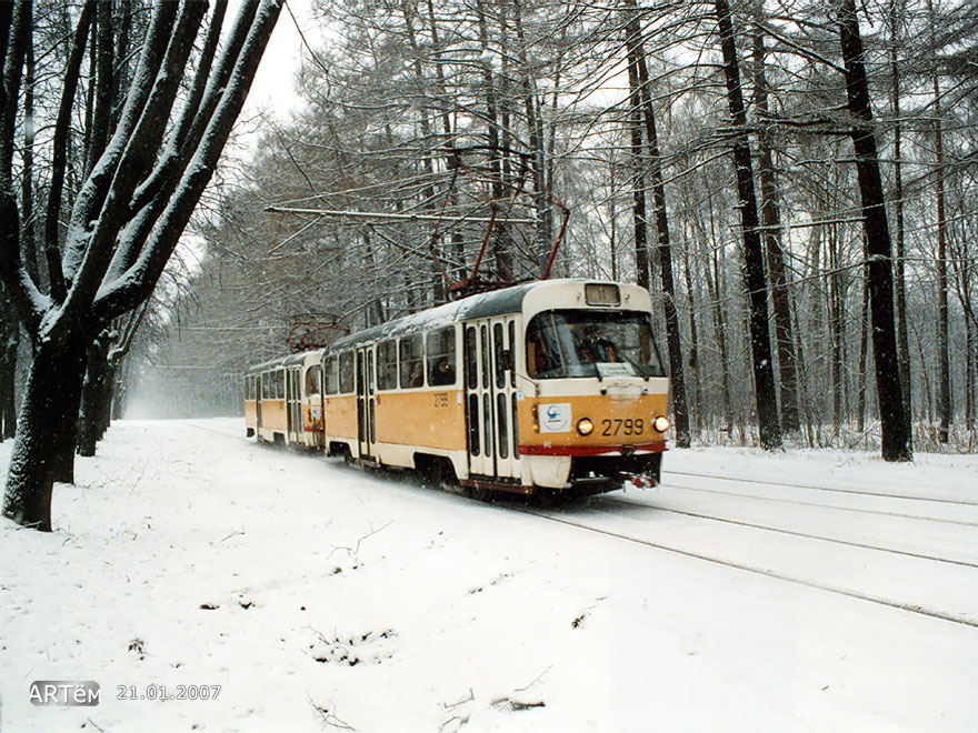 Москва, Tatra T3SU № 2799