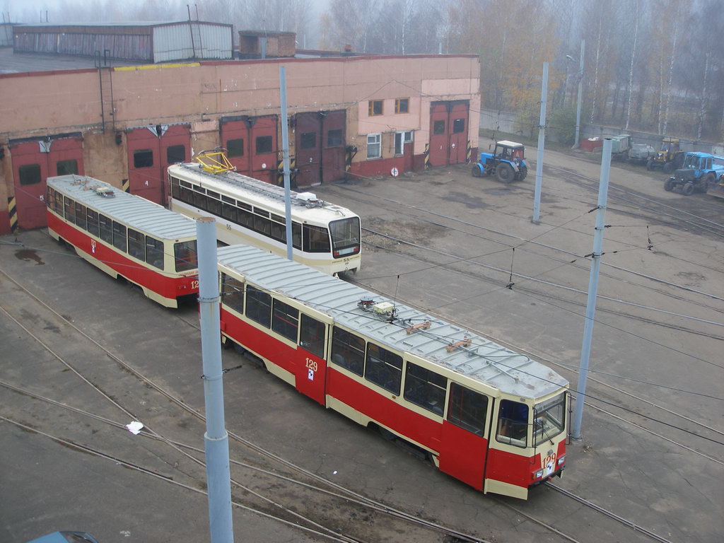 Ярославль, 71-605 (КТМ-5М3) № 129; Ярославль, 71-605 (КТМ-5М3) № 123