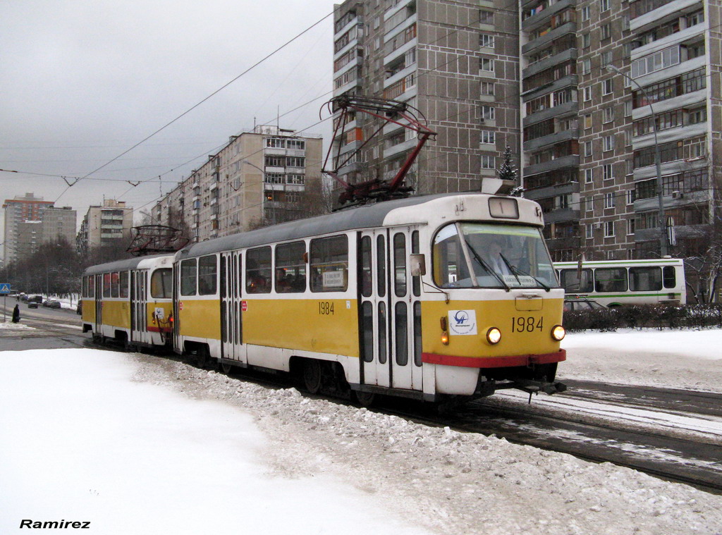 Moskva, Tatra T3SU Br. 1984 Moskva, Tatra T3SU Br. 1984