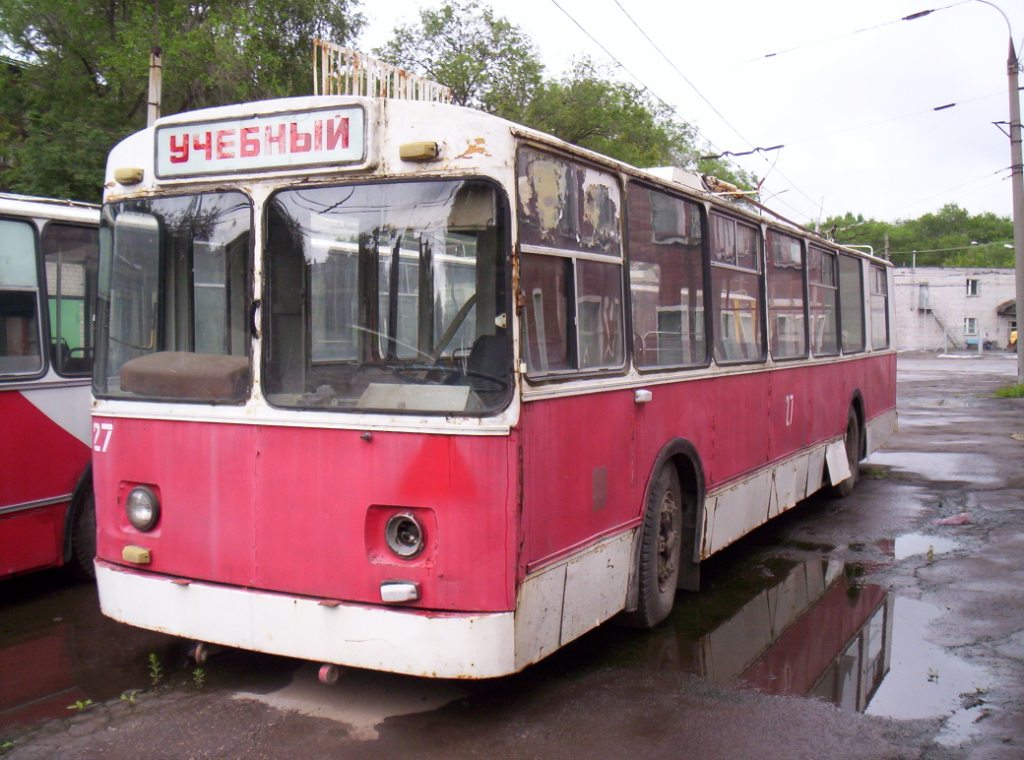 Samara, ZiU-682V [V00] # 27; Samara — Trolleybus depot # 2