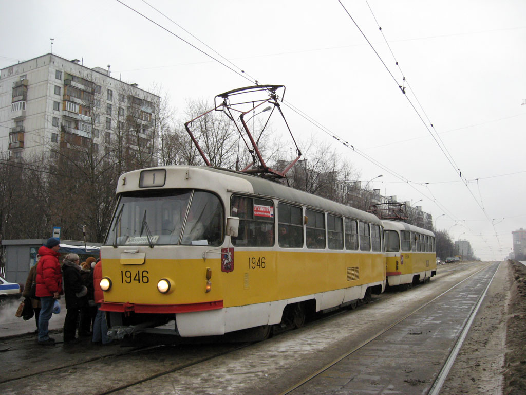Москва, Tatra T3SU № 1946