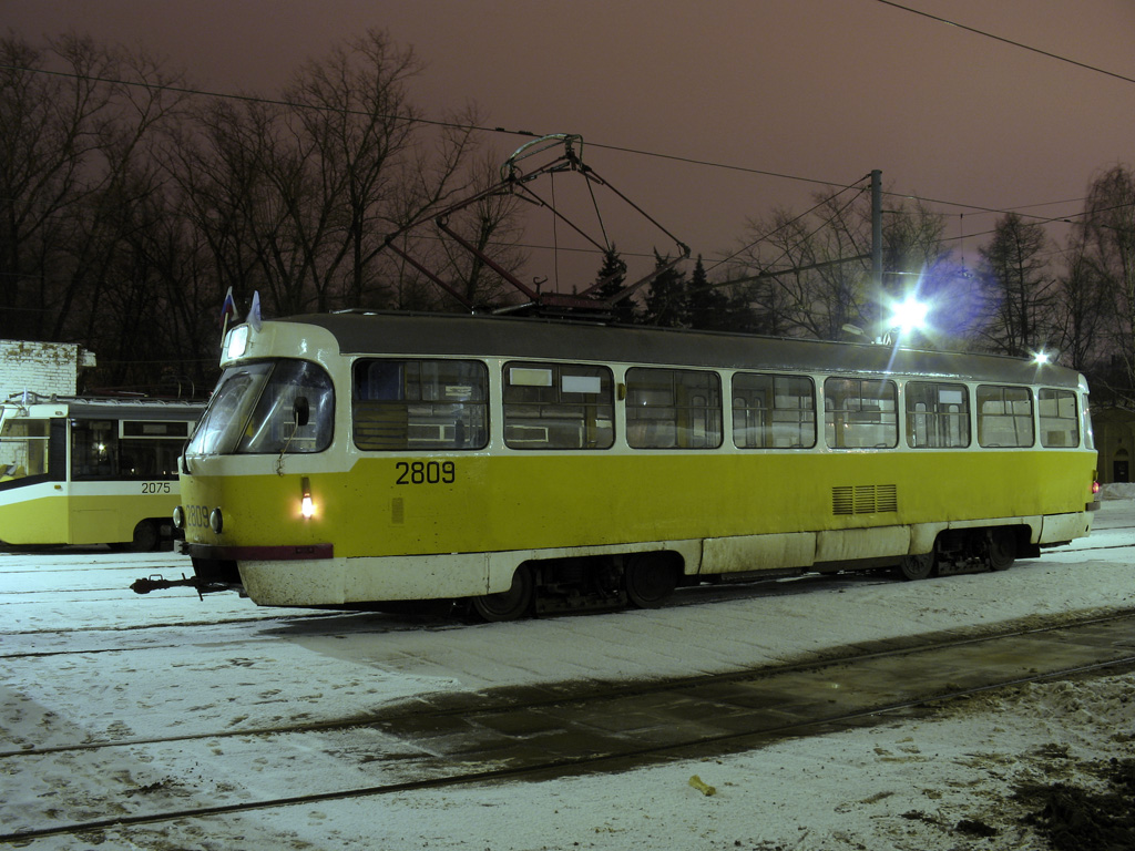 Москва, Tatra T3SU № 2809