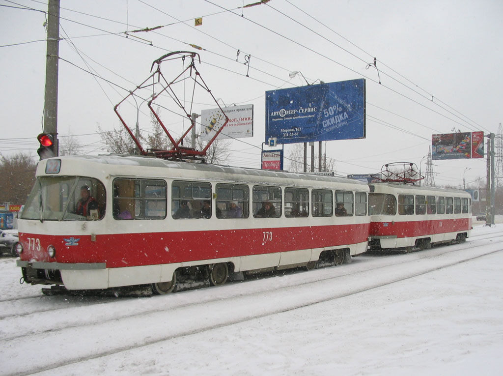 Самара, Tatra T3SU (двухдверная) № 773