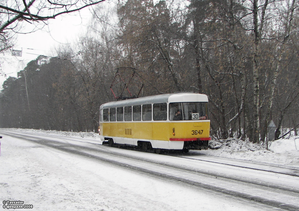 Moscow, Tatra T3SU № 3847 Moscow, Tatra T3SU № 3847