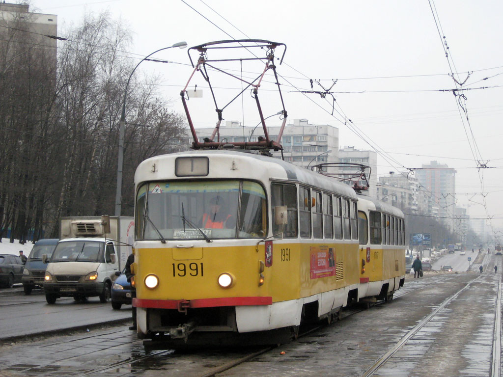 Москва, Tatra T3SU № 1991