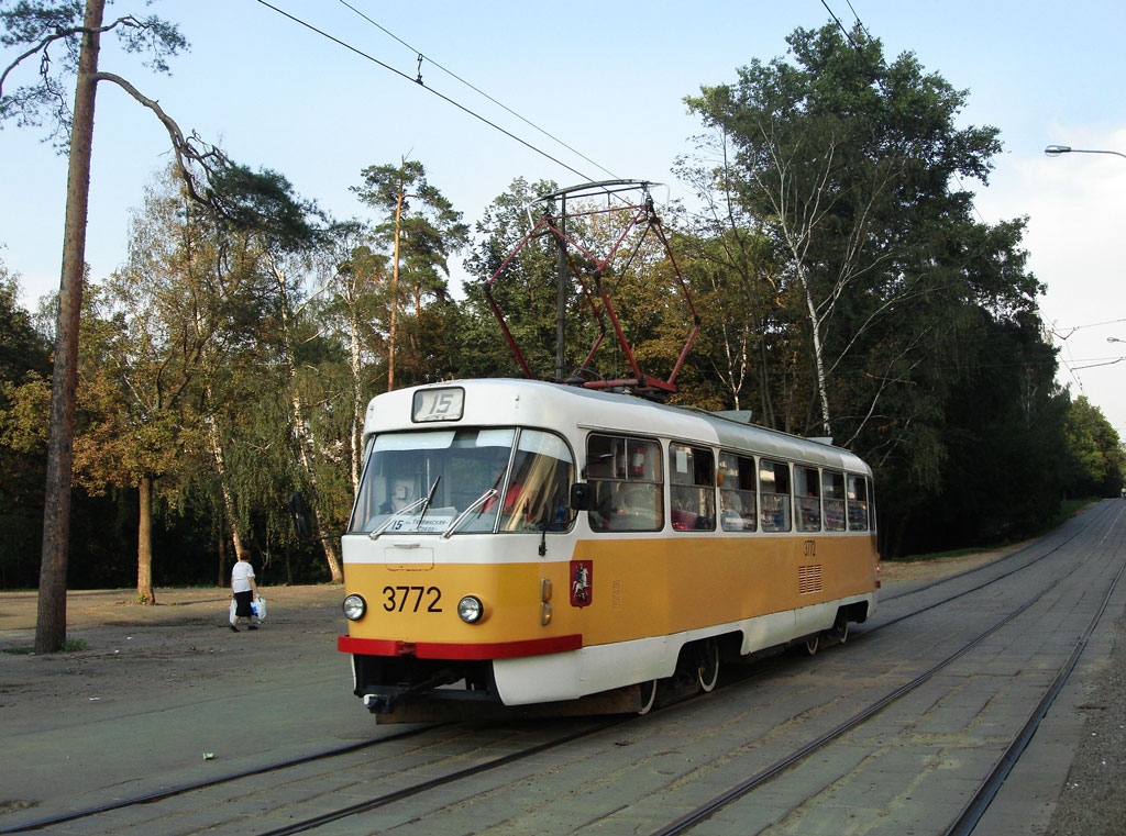 Москва, Tatra T3SU № 3772