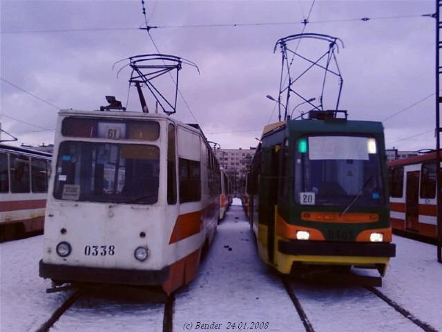 Санкт-Петербург, ЛМ-68М № 0338; Санкт-Петербург, 71-134К (ЛМ-99К) № 0403