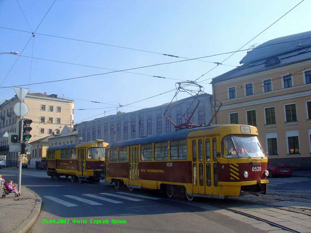 Москва, Tatra T3SU № 0520