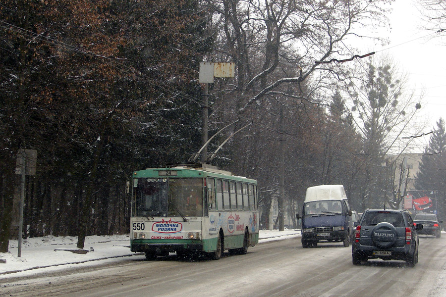 Львов, Škoda 14Tr89/6 № 550