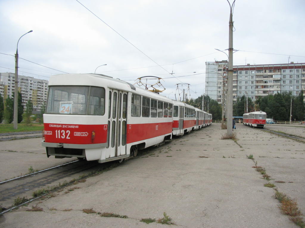 Самара, Tatra T3SU (двухдверная) № 1132