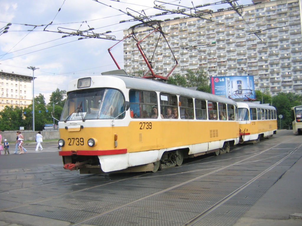 Москва, Tatra T3SU № 2739