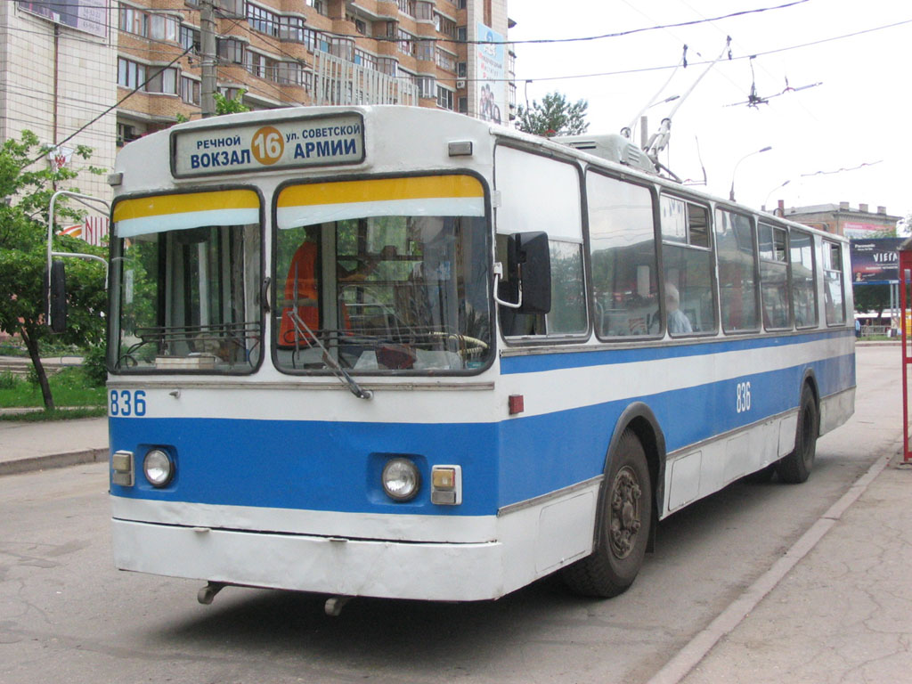 Самара, ЗиУ-682В [В00] № 836; Самара — Конечные станции и кольца (троллейбус)