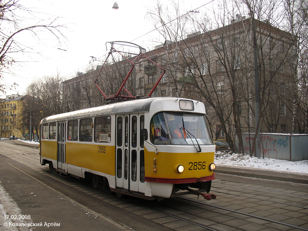 Москва, Tatra T3SU № 2856