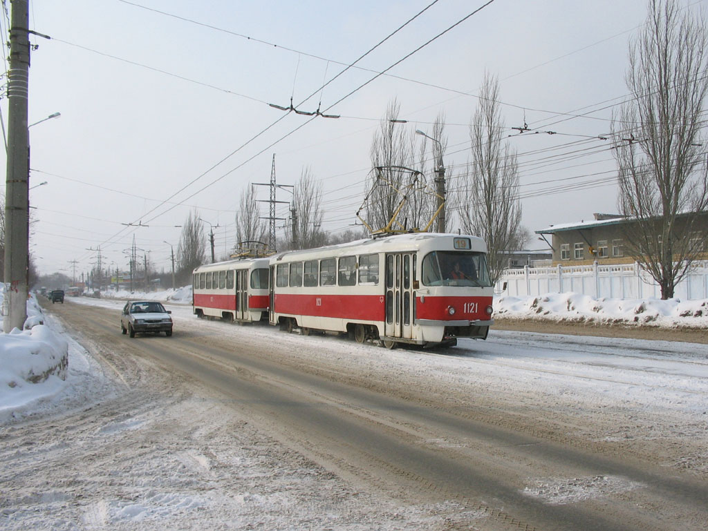 Самара, Tatra T3SU (двухдверная) № 1121
